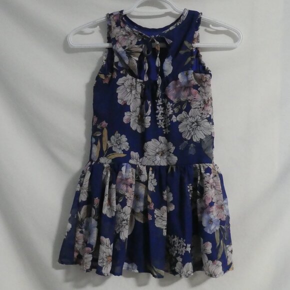 AVA & YELLY | size 6 | Sheer Sleeveless Floral Dress | Tie Back | Lined - Picture 2 of 16